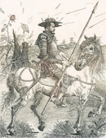 Don Quijote con Alma Bulgara II. Aguafuerte, 33 x 25 cm. 2005